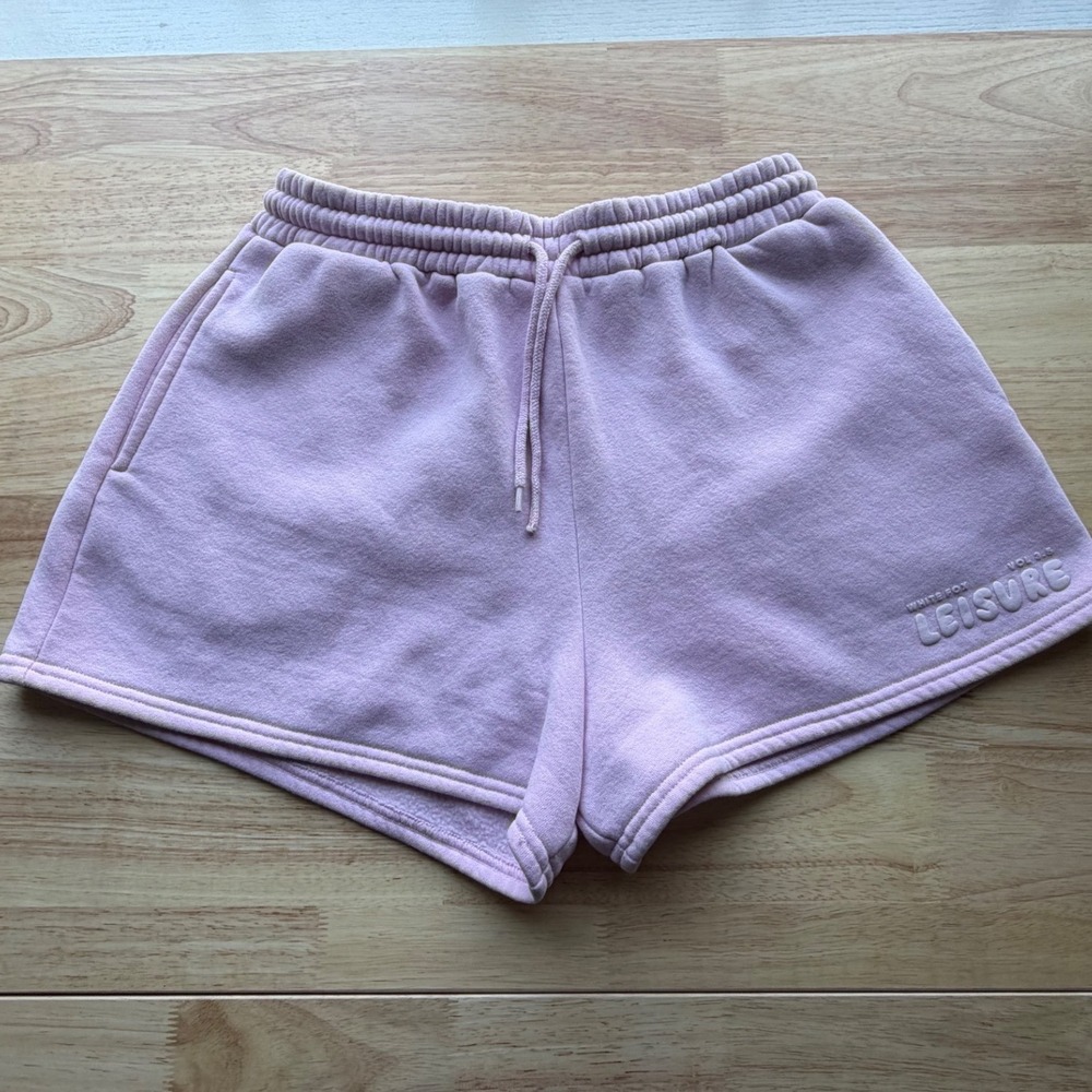 White Fox Leisure Vol 3.5 Sweat Shorts Medium Pink Puff Print Women